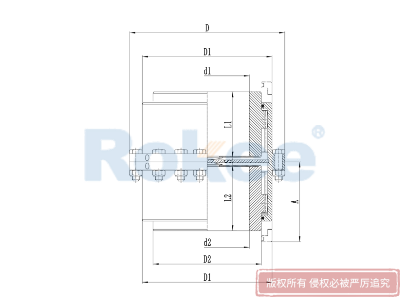 垂直安裝齒式聯軸器,垂直安裝型鼓形齒式聯軸器